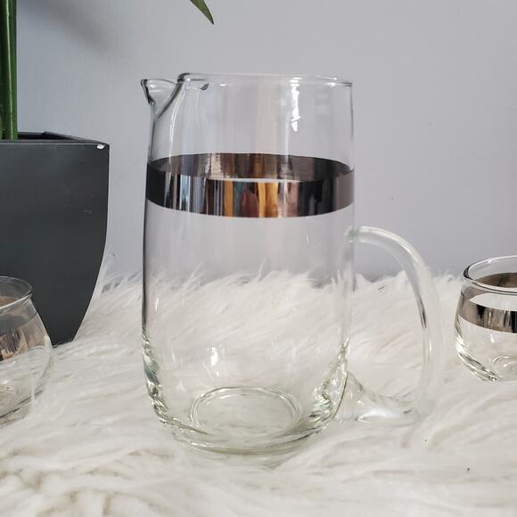 Dorothy Thorpe Libby Mid-Century Modern Pitcher and Glass Set - Picture 3 of 9